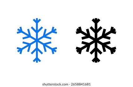 Snow icon vector illustration. snowflake sign and symbol