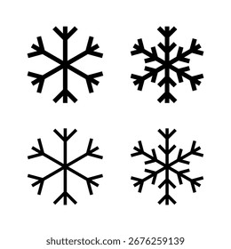 Snow icon vector illustration. snowflake sign and symbol