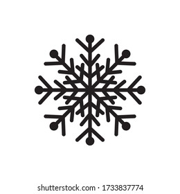 Estilo de iluminación del vector de iconos de nieve