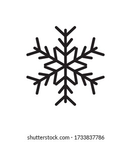 Estilo de iluminación del vector de iconos de nieve