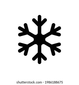 Vector de icono de nieve. aislado en blanco