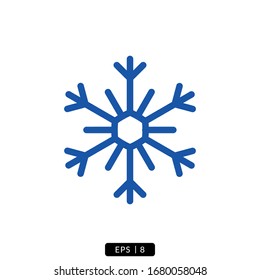 snow icon vector logo illustration simple design.