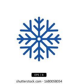 Icono de nevado ilustración de logotipo simple diseño.
