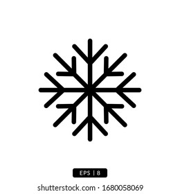 Icono de nevado ilustración de logotipo simple diseño.