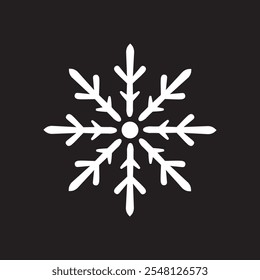 Ícone de neve com vetor e símbolo de contorno