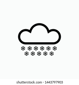 snow icon vector sign symbol