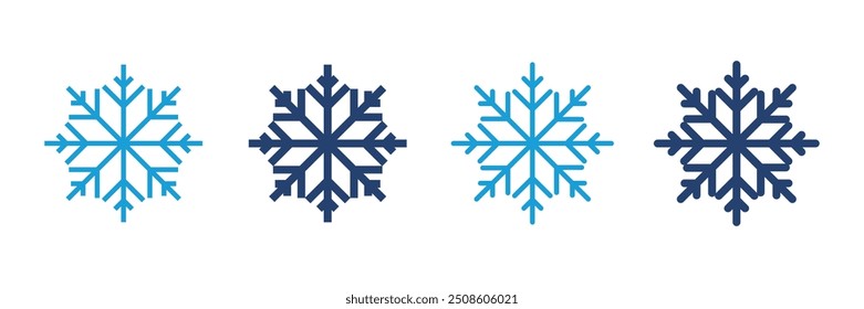 Schneesymbol, Vektor. Schneeflocke, Symbolvektor