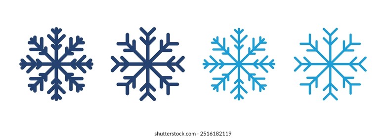 Snow icon vector. snowflake icon vector