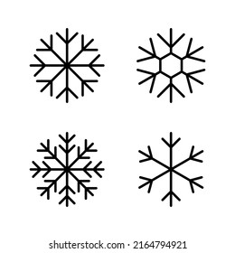 Snow icon vector. snowflake sign and symbol