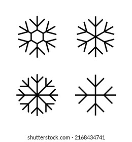 Snow icon vector. snowflake sign and symbol