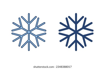 Snow icon vector. snowflake sign and symbol