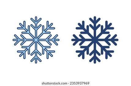 Snow icon vector. snowflake sign and symbol