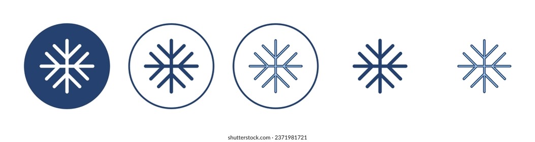 Snow icon vector. snowflake sign and symbol
