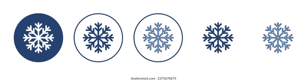 Snow icon vector. snowflake sign and symbol