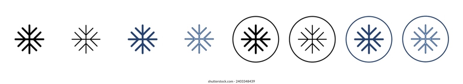 Snow icon vector. snowflake sign and symbol