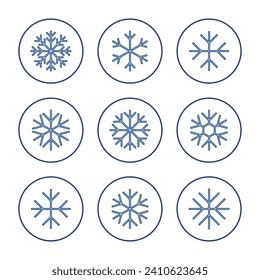 Snow icon vector. snowflake sign and symbol