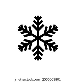 Vector del icono de la nieve. signo y símbolo del copo de nieve