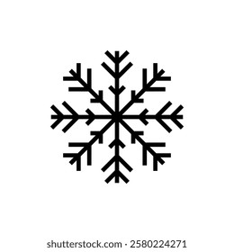 Snow icon vector. snowflake sign and symbol