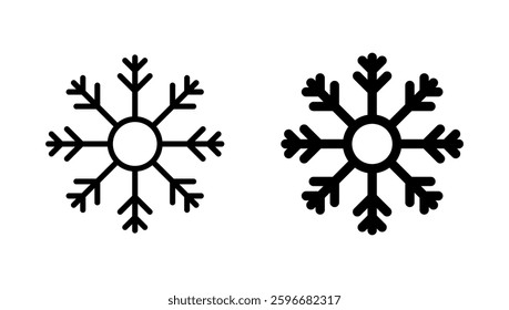 Snow icon vector. snowflake sign and symbol