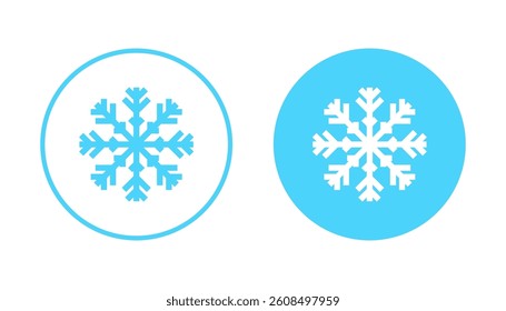 Snow icon vector. snowflake sign and symbol