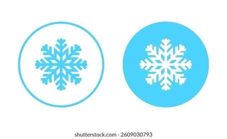 Snow icon vector. snowflake sign and symbol