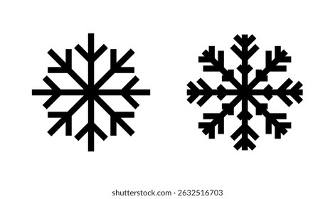 Snow icon vector. snowflake sign and symbol