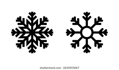 Snow icon vector. snowflake sign and symbol
