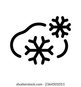 Snow Icon Vector Symbol Design Illustration