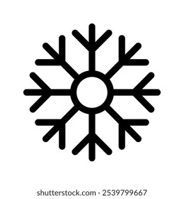 Ilustración de diseño de símbolo de Vector de icono de nieve