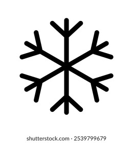 Ilustração de design de símbolo de vetor de ícone de neve