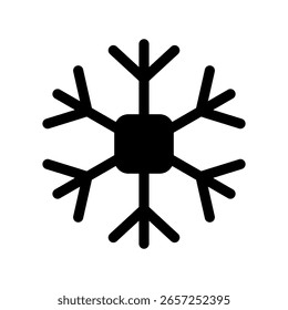 Ilustração de design de símbolo de vetor de ícone de neve