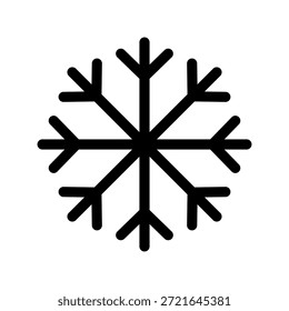 Ilustración de diseño de símbolo de Vector de icono de nieve