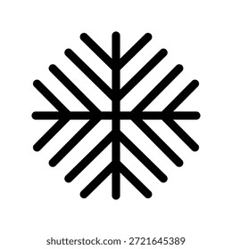 Ilustración de diseño de símbolo de Vector de icono de nieve