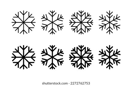 Snow icon vector for web and mobile app. snowflake sign and symbol