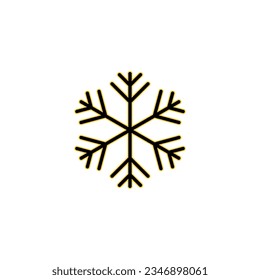 Snow icon vector for web and mobile app. snowflake sign and symbol