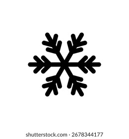 Vector de icono de nieve para Web y App móvil. signo y símbolo de copo de nieve