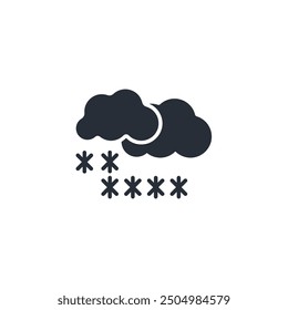 Snow icon. vector.Editable stroke.linear style sign for use web design,logo.Symbol illustration.