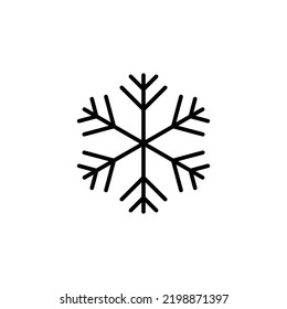 Icono de nieve para web y aplicación móvil. símbolo y signo de copo de nieve
