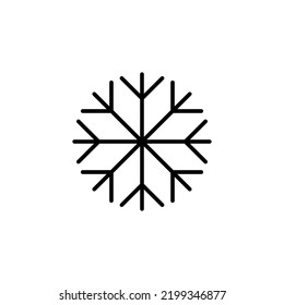 Snow icon for web and mobile app. snowflake sign and symbol