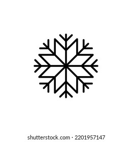 Snow icon for web and mobile app. snowflake sign and symbol