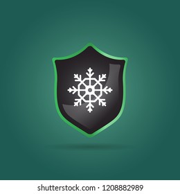 snow icon. winter sign
