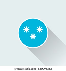 snow icon. winter sign
