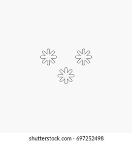 snow icon. winter sign