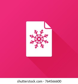 snow icon. winter sign