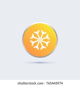 snow icon. winter sign