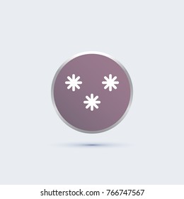 snow icon. winter sign