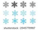 Snow Icons. Snowflakes Vector design. Winter Icons. Snow or Snowflake symbol. Snow. Snowflakes