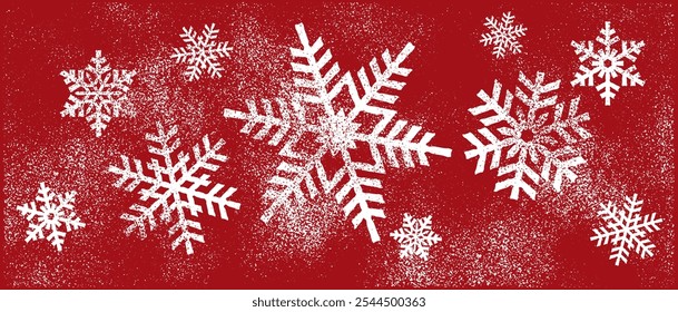 Iconos de nieve. Iconos de vectores de copos de nieve. Símbolos de invierno. Nieve. Copos de nieve. Festiva de invierno. Año Nuevo, Feliz Navidad.