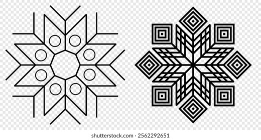 Snow Icons. Snowflakes Vector Icons. Winter Icons. Snow or Snowflake symbol. Snow. Snowflakes