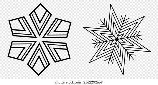 Snow Icons. Snowflakes Vector Icons. Winter Icons. Snow or Snowflake symbol. Snow. Snowflakes